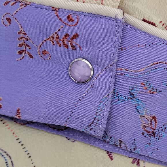 Vintage 80s Wrangler Snap Shirt Womens XL 22x29 Ranchwear - Picture 11 of 11